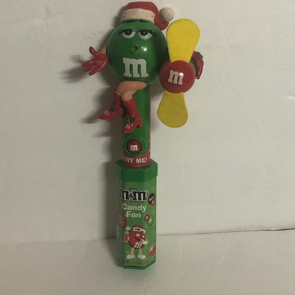 M&Ms Christmas Candy Holder with Fan - Picture 1 of 3
